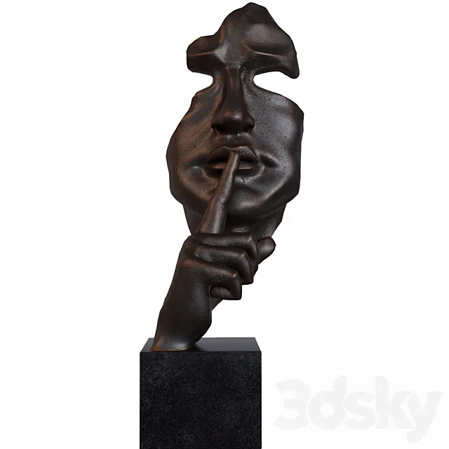 Sculpture Bronze Mask 3DSMax File
