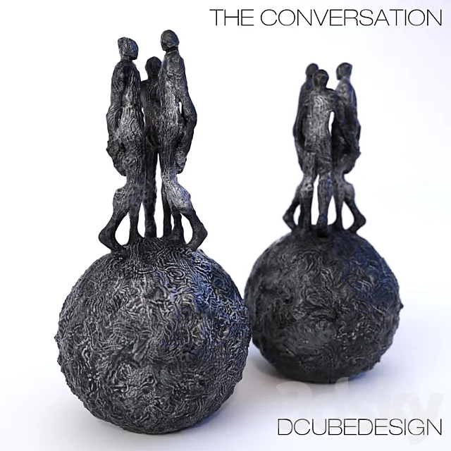 Sculpture DCUBEDESIGN “The Conversation” 3DSMax File