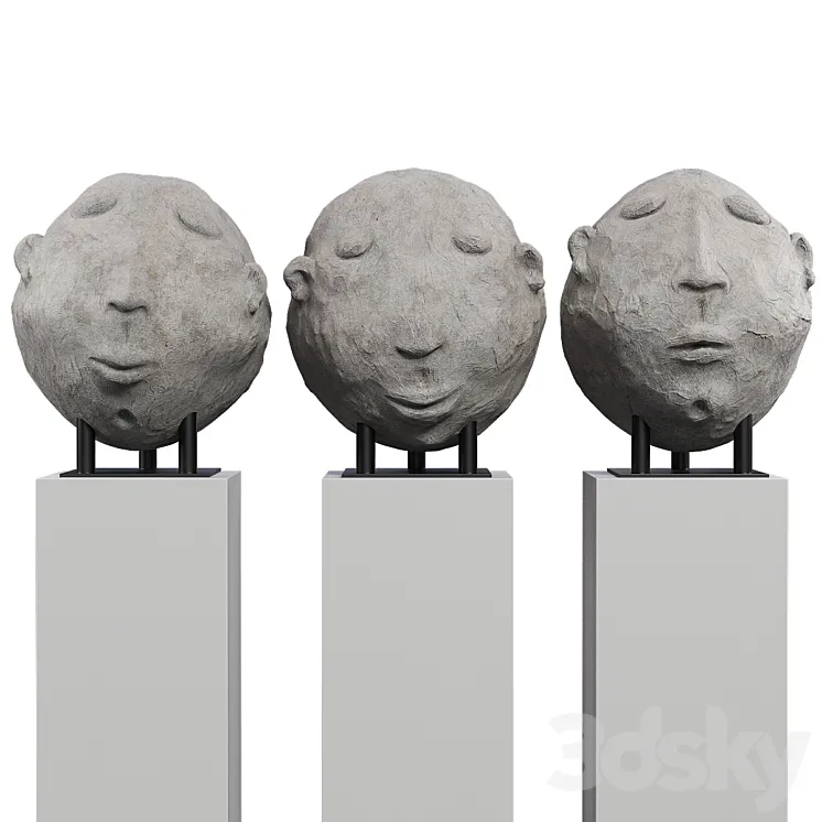 Sculpture – Head 3DS Max