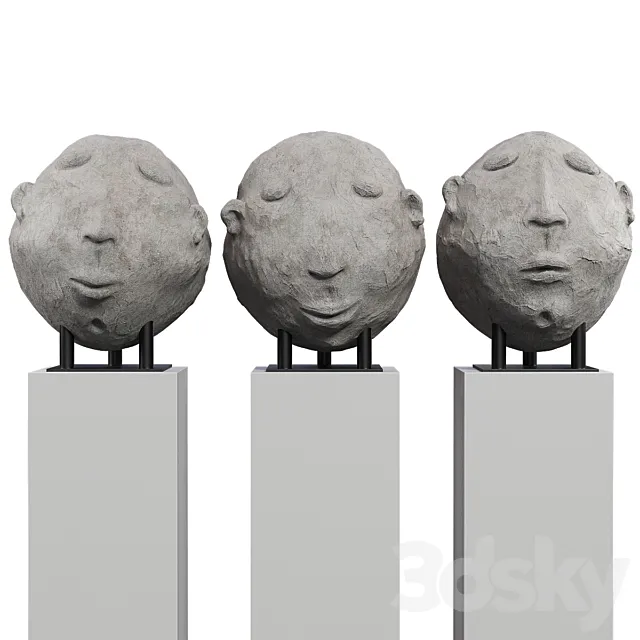 Sculpture – Head 3DSMax File