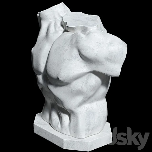 Sculpture Laocoon Torso 3DSMax File