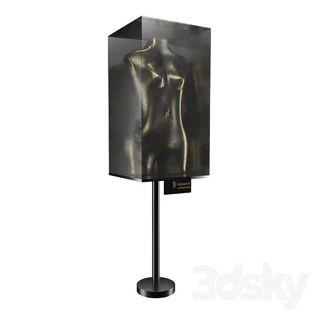 Sculpture of a female torso 3DSMax File