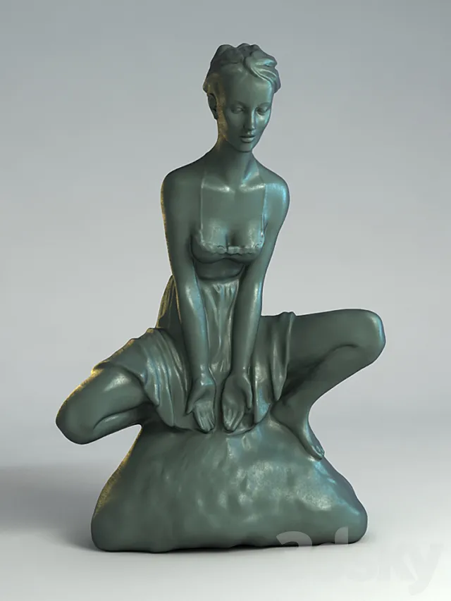 sculpture of a girl (bronze) 3DSMax File