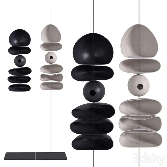 Sculpture Organico Totem 3dsMax Model