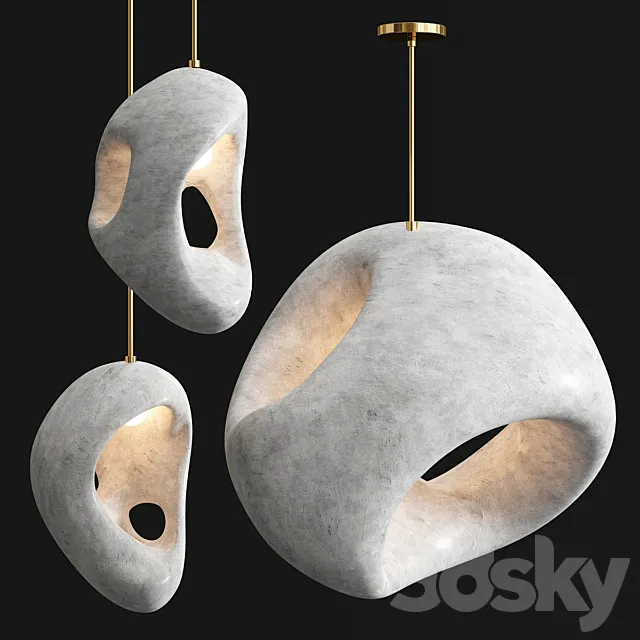 Sculpture Pendants 2 by ROGAN GREGORY 3ds Max