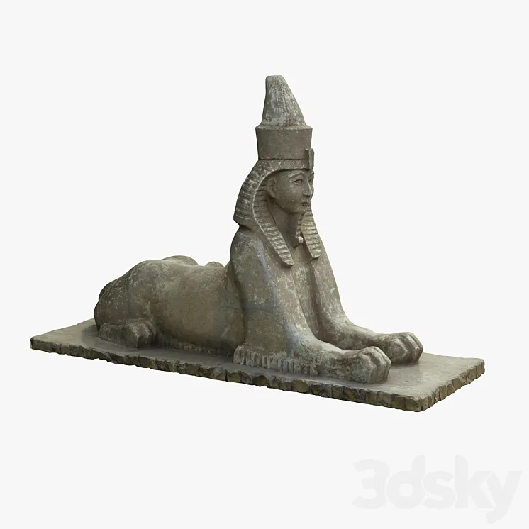 “Sculpture “”Sphinx””” 3DS Max