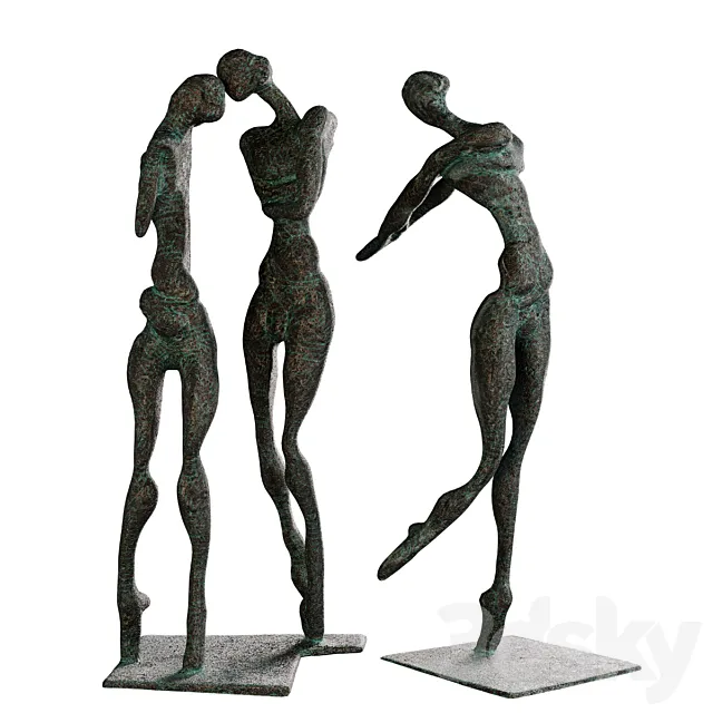 Sculpture “Three Graces” 3ds Max