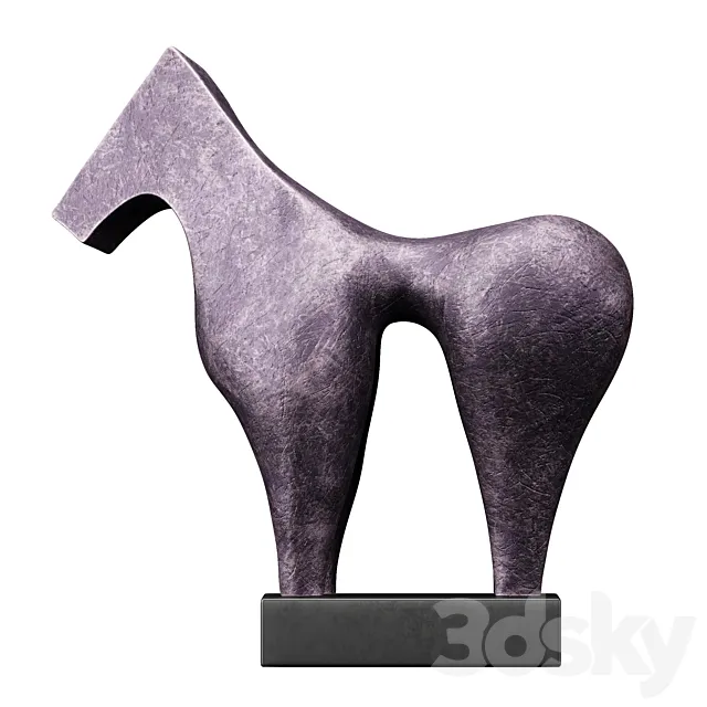 Sculptures of Abstraction Large Horse 2013 3DSMax File