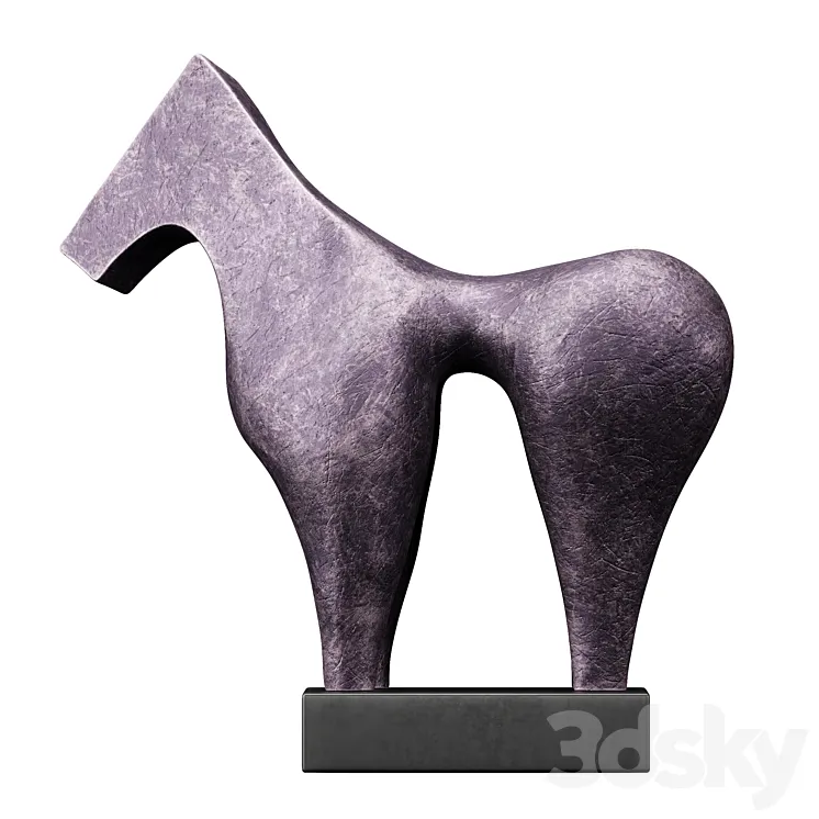 Sculptures of Abstraction Large Horse 2013 3DS Max Model