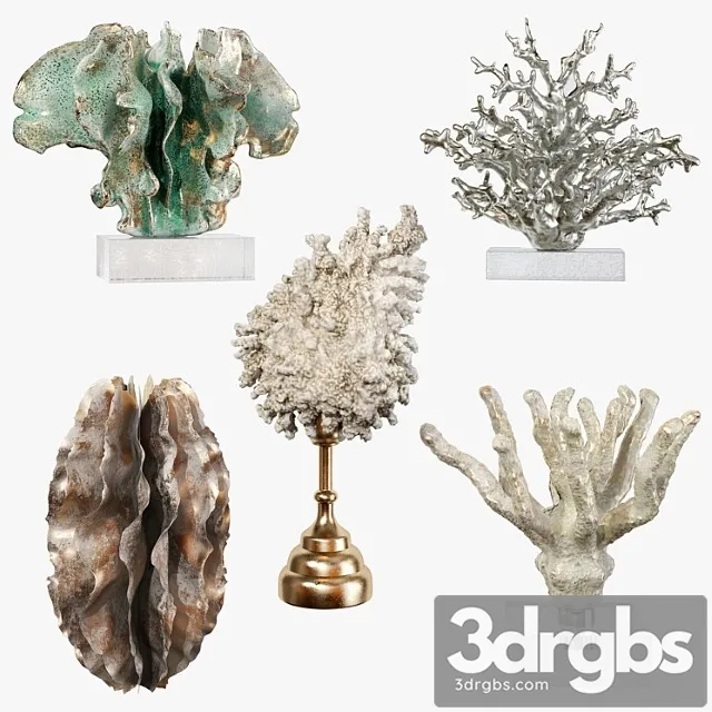 Sculptures Of Coral Reef 01 3dsmax Download