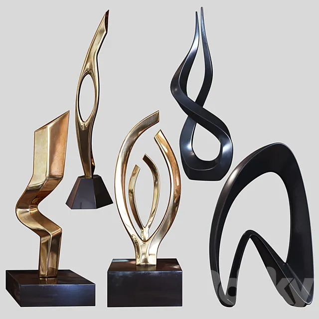 Sculptures set by Burlini and Kagan 3DSMax File