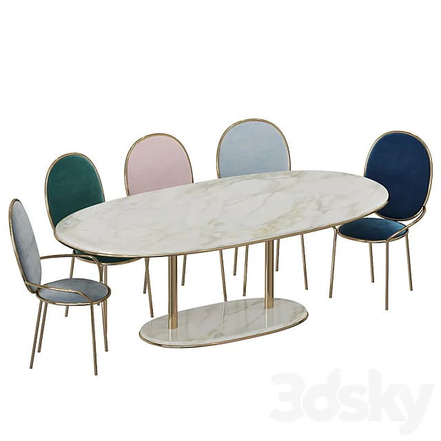 se-collections Stay Dining Table 3DSMax File