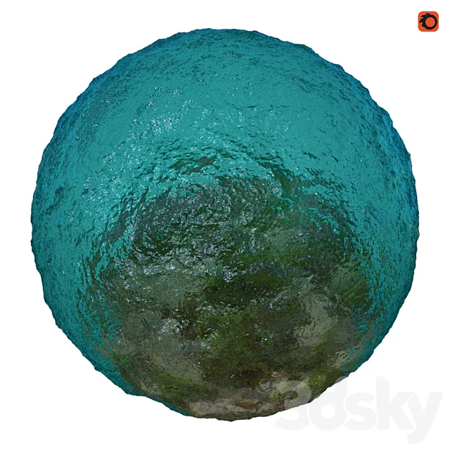 Sea water material 3DS Max Model