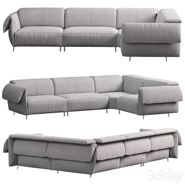 Seagull sofa by Natuzzi italia 3dsMax Model