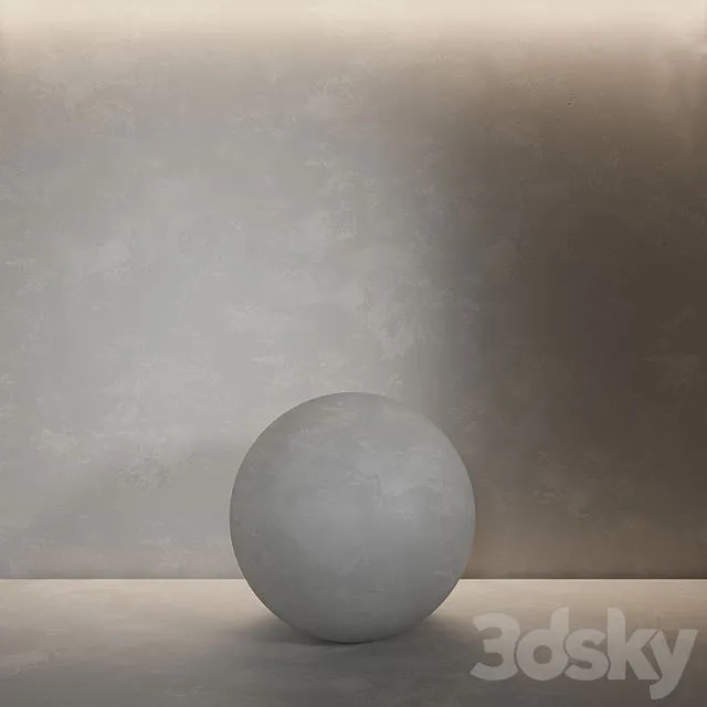 Seamless decorative plaster material 11 3dsMax Model