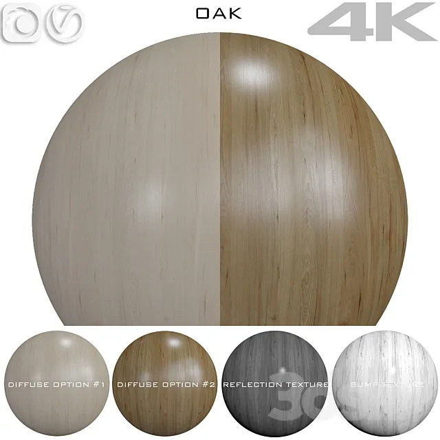 Seamless texture – Oak 2 3DS Max Model