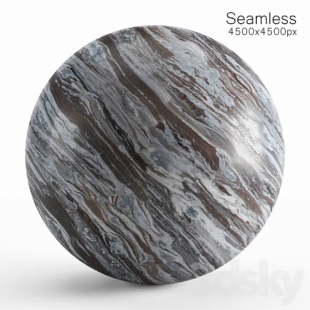 Seamless texture of brown and white marble 3ds Max