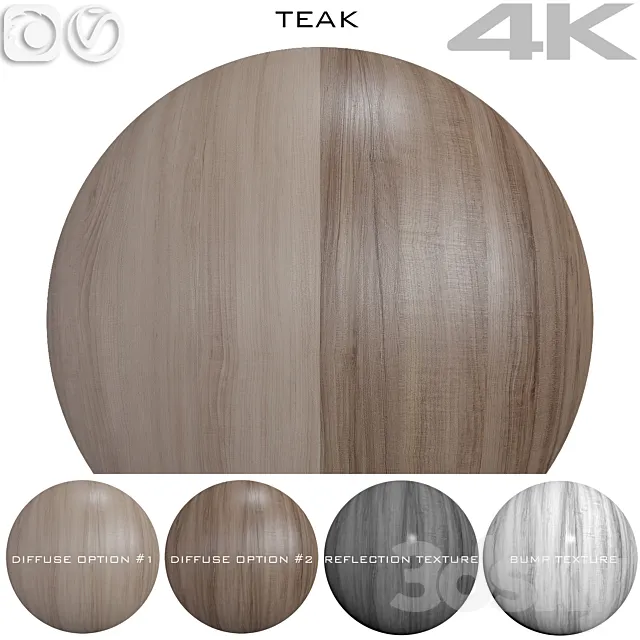 Seamless texture – Teak 2 3DS Max Model