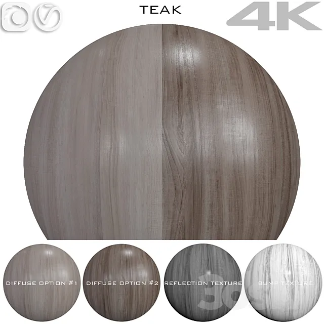 Seamless texture – Teak 5 3ds Max