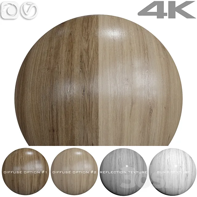 Seamless textures – OAK 3DS Max Model