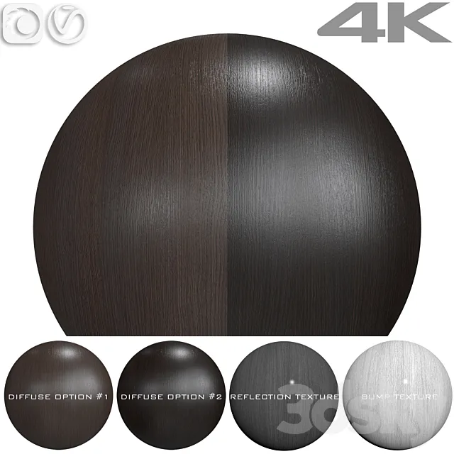 Seamless textures – OAK 3DS Max Model