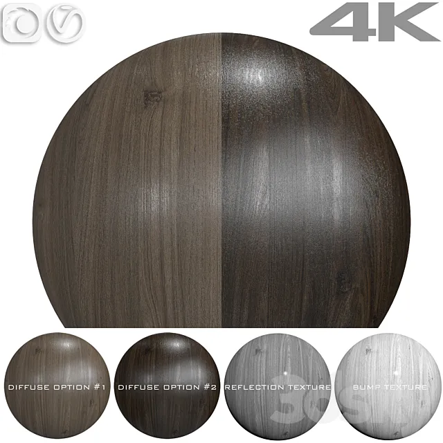 Seamless textures – TEAK 3DS Max Model