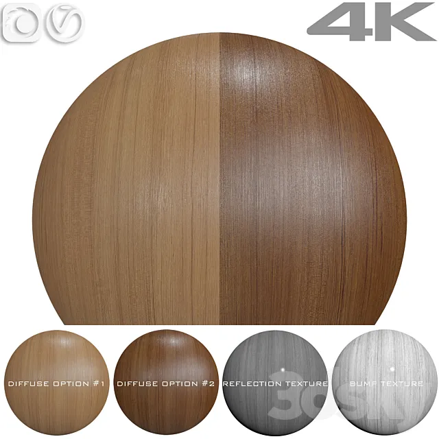 Seamless textures – TEAK 3DS Max Model