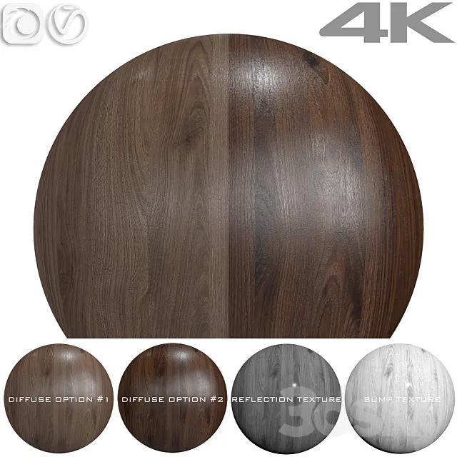 Seamless textures – WALNUT 3ds Max