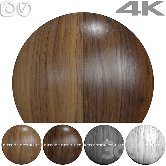 Seamless textures – WALNUT 3DS Max Model