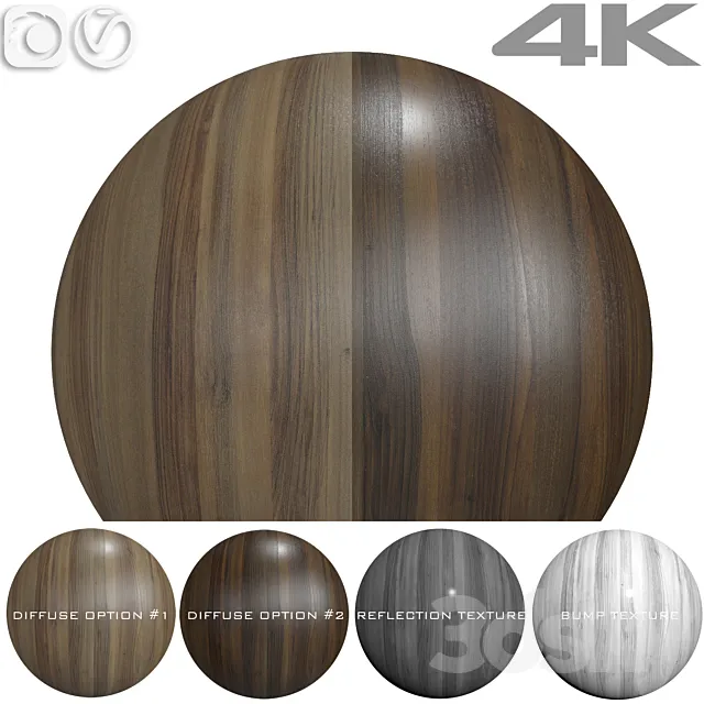 Seamless textures – WALNUT 3ds Max