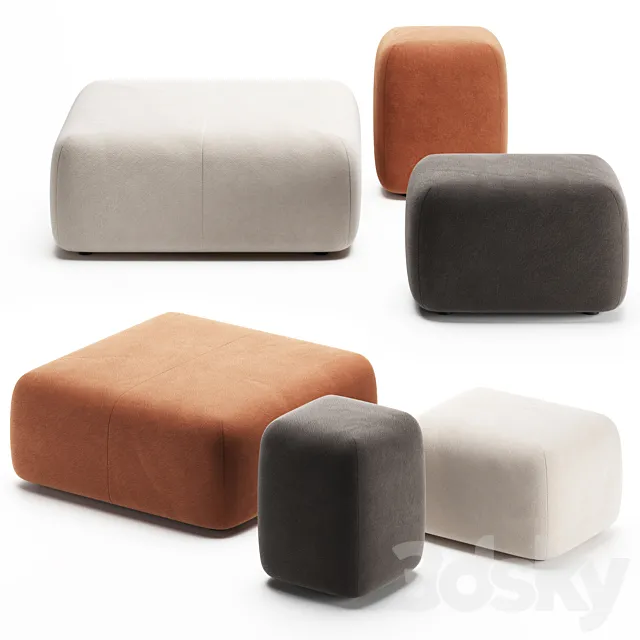 SEASON | Pouf by Viccarbe 3DS Max Model
