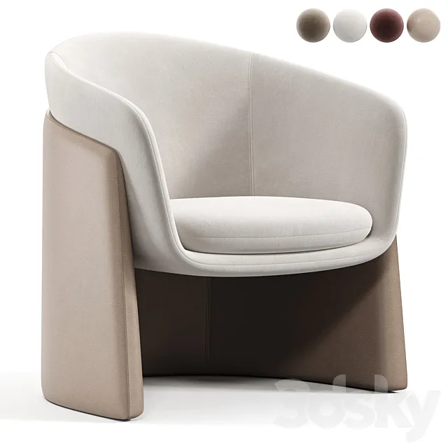 Seba Lounge Armchair 3ds Max