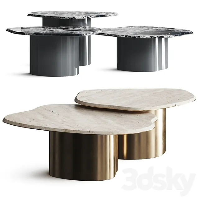 Secolo Fragment Coffee Tables 3DSMax File