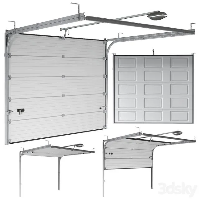 Sectional garage doors 3dsMax Model