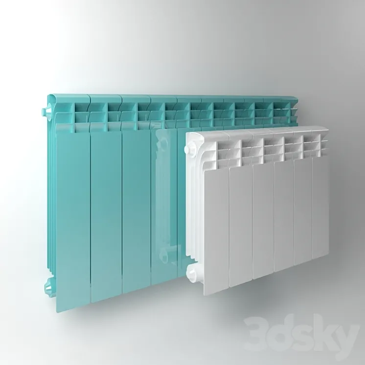 sectional radiator 3DS Max