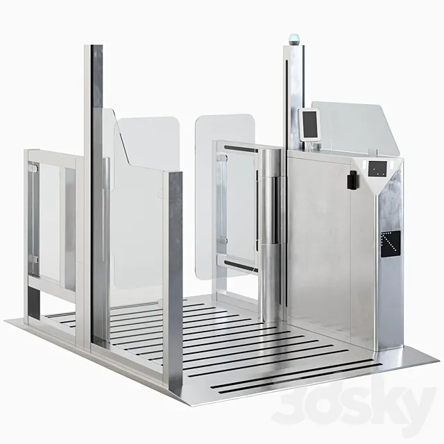 Security Gates _ Turnstile 3DS Max Model