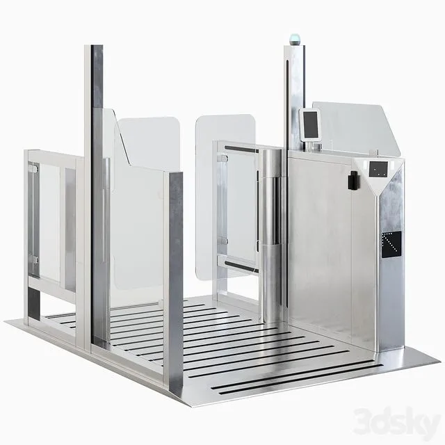 Security Gates Turnstile 3dsMax Model