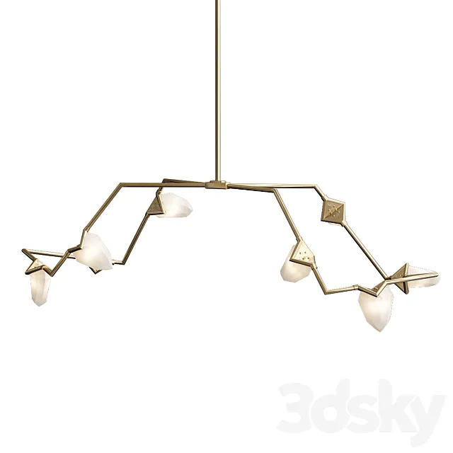 Seed 03 brushed brass white von Roll & Hill 3ds Max