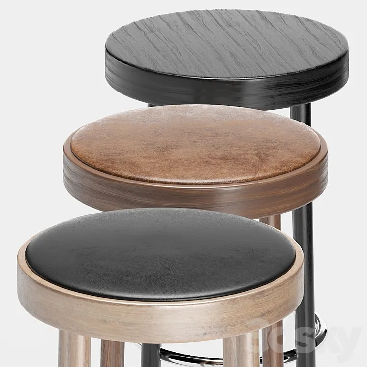 Select bar stool 11-373 by horgenglarus 3DS Max