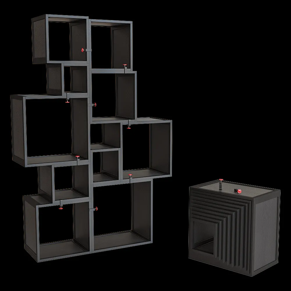 SELETTI – Demountable rack Assembly 3ds Max