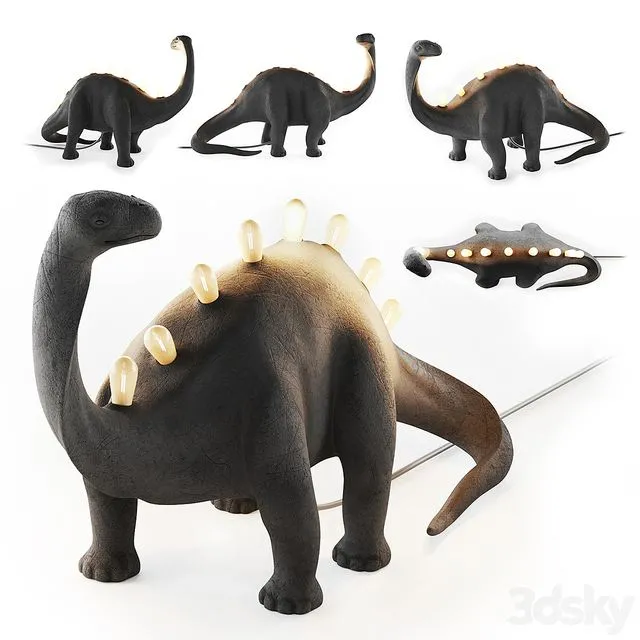 Seletti Jurassic Lamp Bronto 3dsMax Model