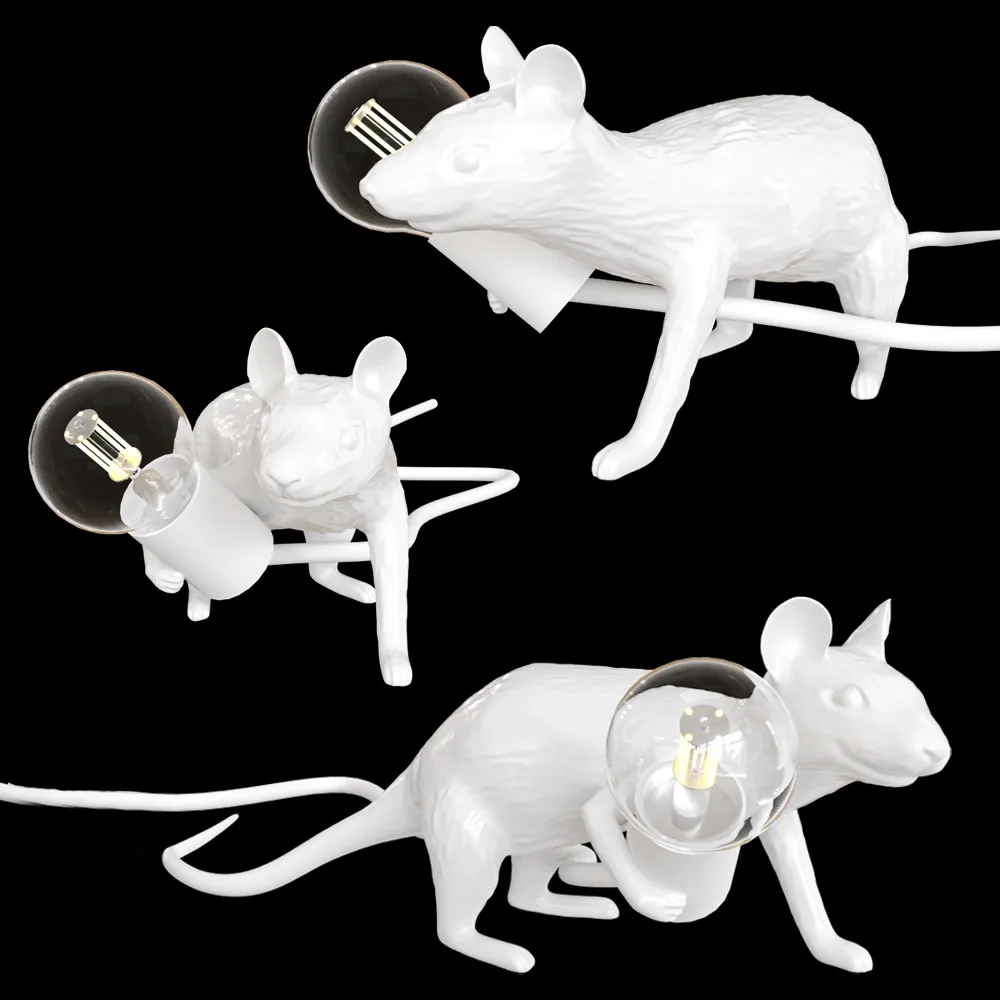 SELETTI – Lying lamp-mouse LOP 3ds Max