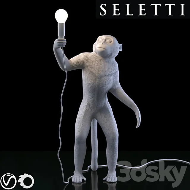 SELETTI The Monkey Lamp Standing Version 3DSMax File