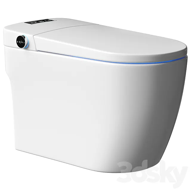 Self Clean Smart Toilet 3ds Max