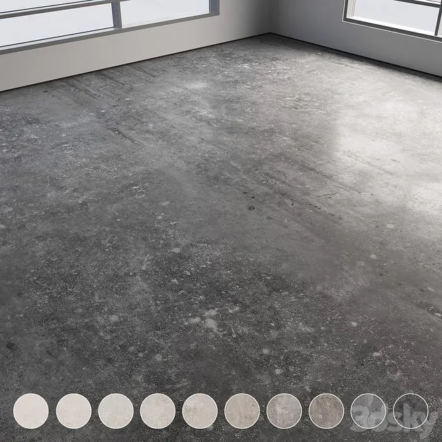 Self-leveling concrete floor No. 22 3dsMax Model