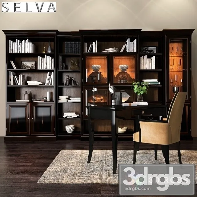 Selva Arena Bookcase 3dsmax Download