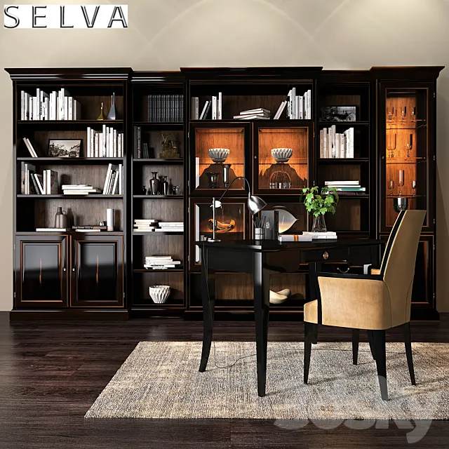 Selva Arena bookcase 3DSMax File