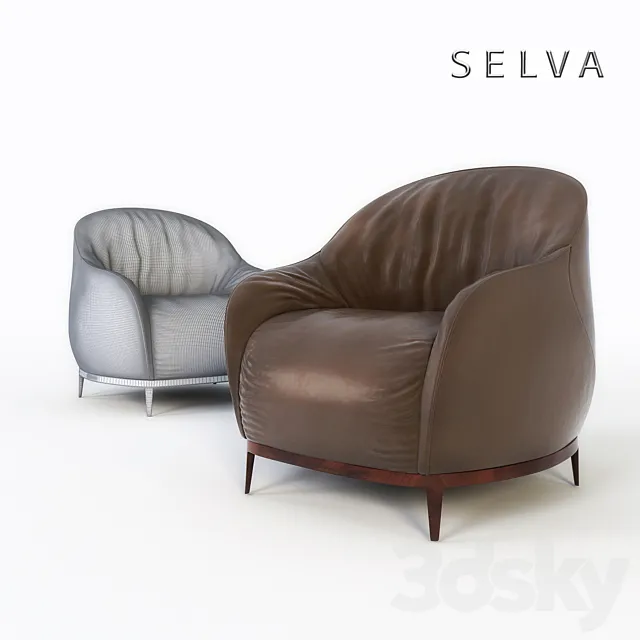 SELVA BALI ARMCHAIR 3ds Max