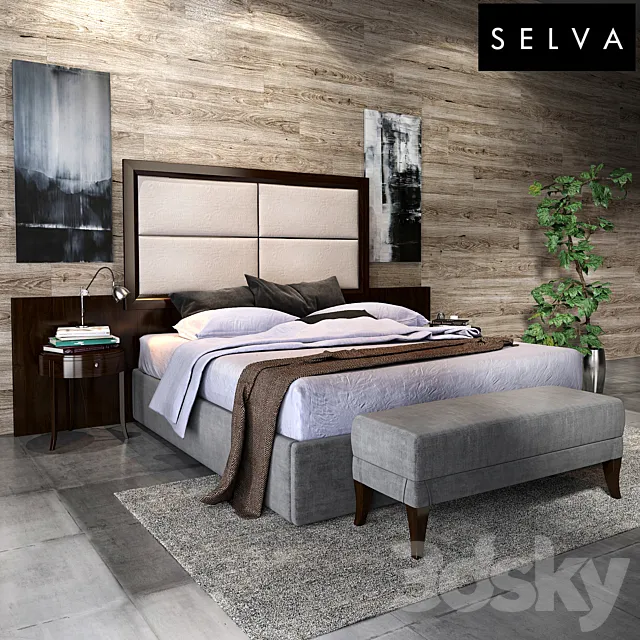 Selva Hospitality Bedroom 3DSMax File