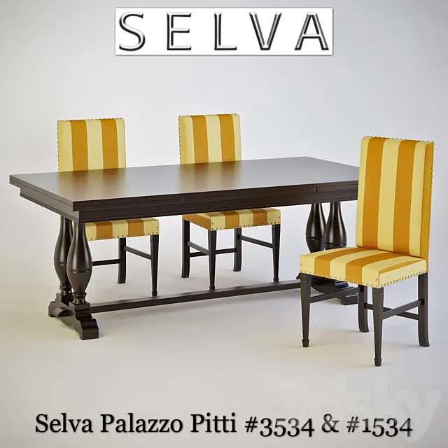 Selva Timeless Beauty Palazzo Pitti # 3534 & # 1534 3DSMax File